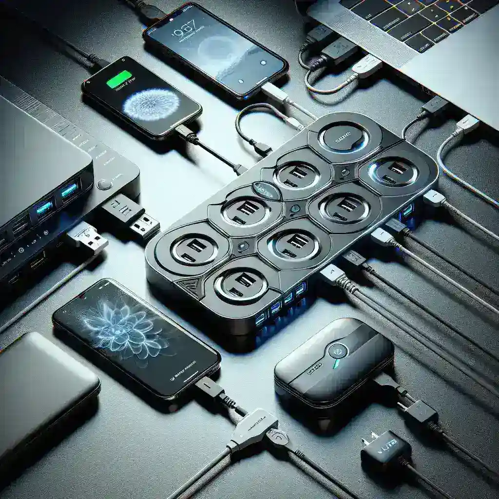 Comparativo de hubs USB com alimentação dedicada para dispositivos de alto consumo